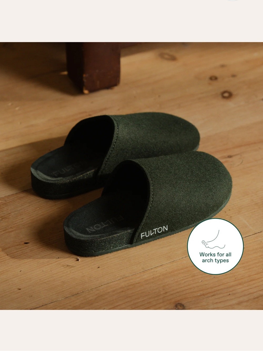 Forest Green Fulton House Shoes